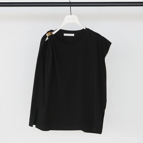 【CHIGNON】[8262-398GS] ﾒﾀﾙｸﾘｯﾌﾟ付きﾀｯｸTOPS