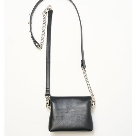 ★追加生産決定商品★【YENN】[Y252-02057-6] CHAIN BELT POUCH（ブラック）
