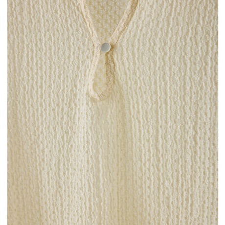 【YENN】[Y262-12055] KEY NECK BLOUSE