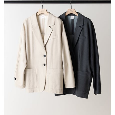 【YENN】[Y263-41091] FADED JERSEY JACKET