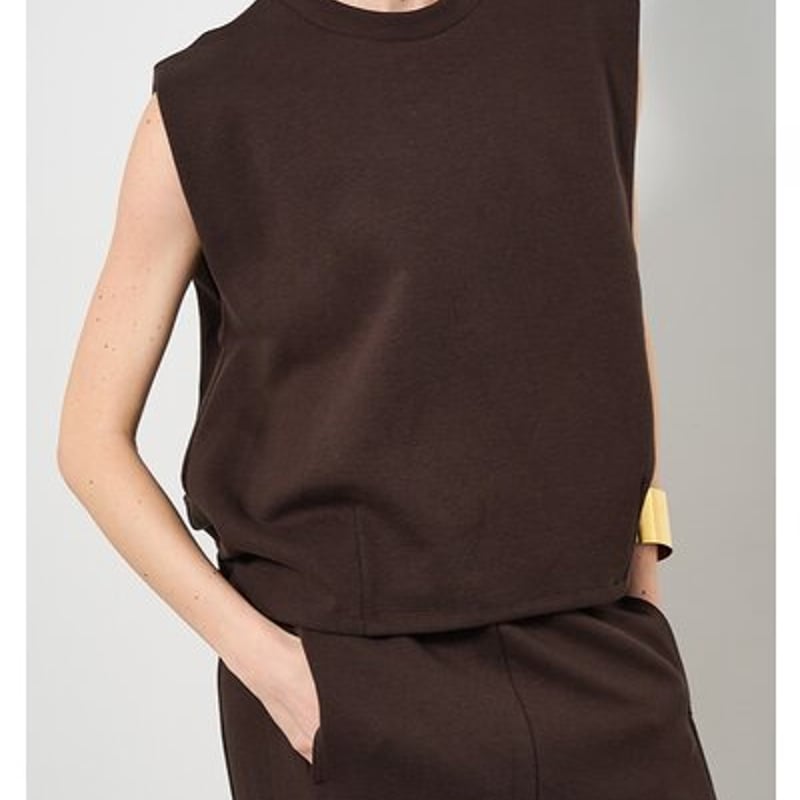 YENN】[Y253-81077] SLEEVELESS SWEAT PO | CUTE D