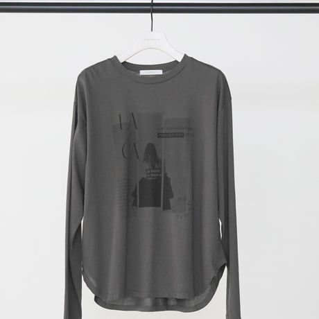 【CHIGNON】[8464-154KK] OFF PHOTOﾌﾟﾘﾝﾄﾛﾝTEE