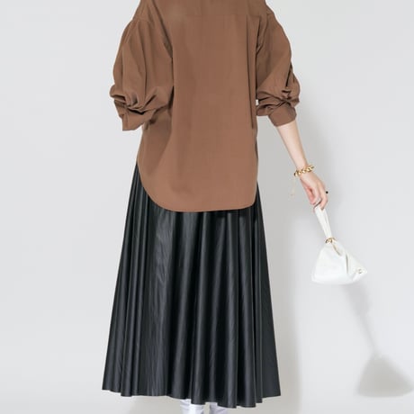 【CHIGNON】[2764-038KK] ﾌｪｲｸﾚｻﾞｰﾀｯｸSK（ﾌﾞﾗｯｸﾜﾝｶﾗｰ）