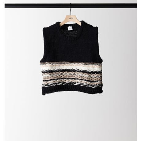 【YENN】[Y263-91099] MOLE JACQUARD VEST
