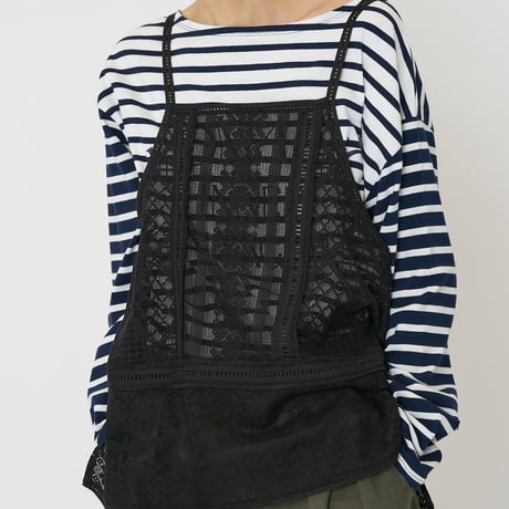 【CHIGNON】[1861-050BZ] ﾊﾟｯﾁﾜｰｸﾚｰｽｷｬﾐｿｰﾙ