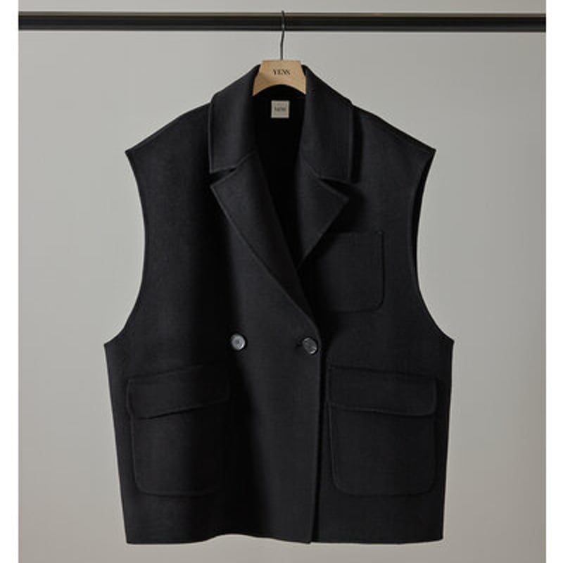 YENN】[Y253-41089] DOUBLE FACE VEST JK | CUTE D