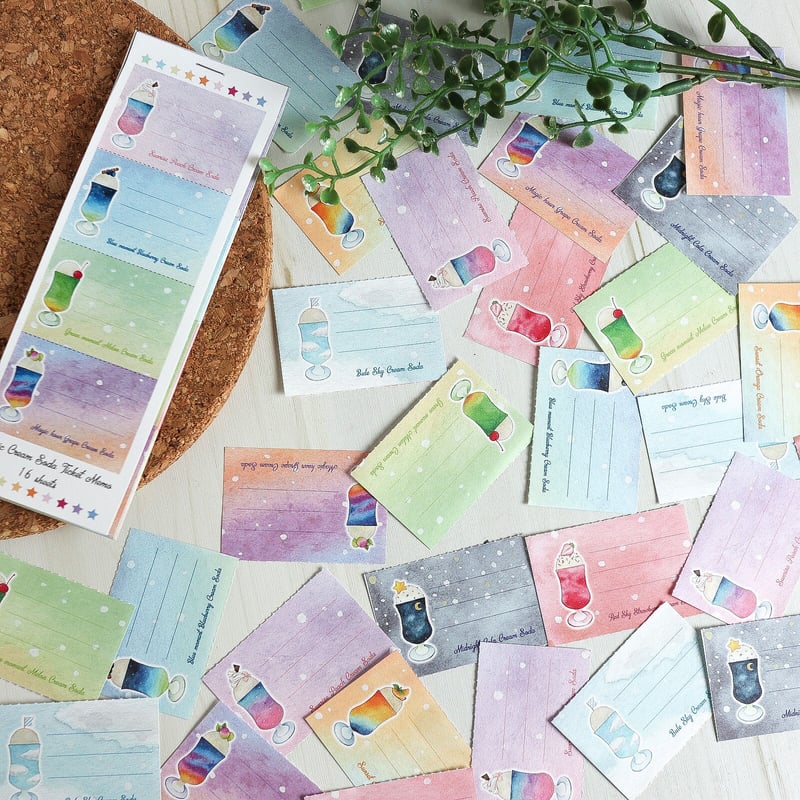 魔法のクリームソーダ☆チケット風ミニミニメモ | Atelier PONTA