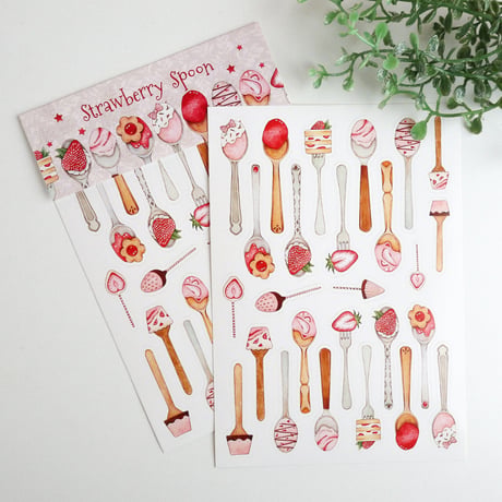 Strawberry Spoon☆シール