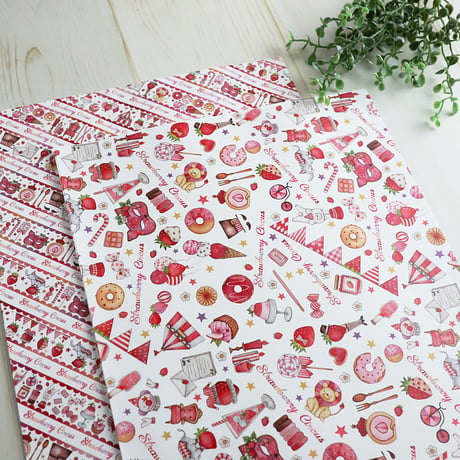 Strawberry Circus☆A4デザインペーパー