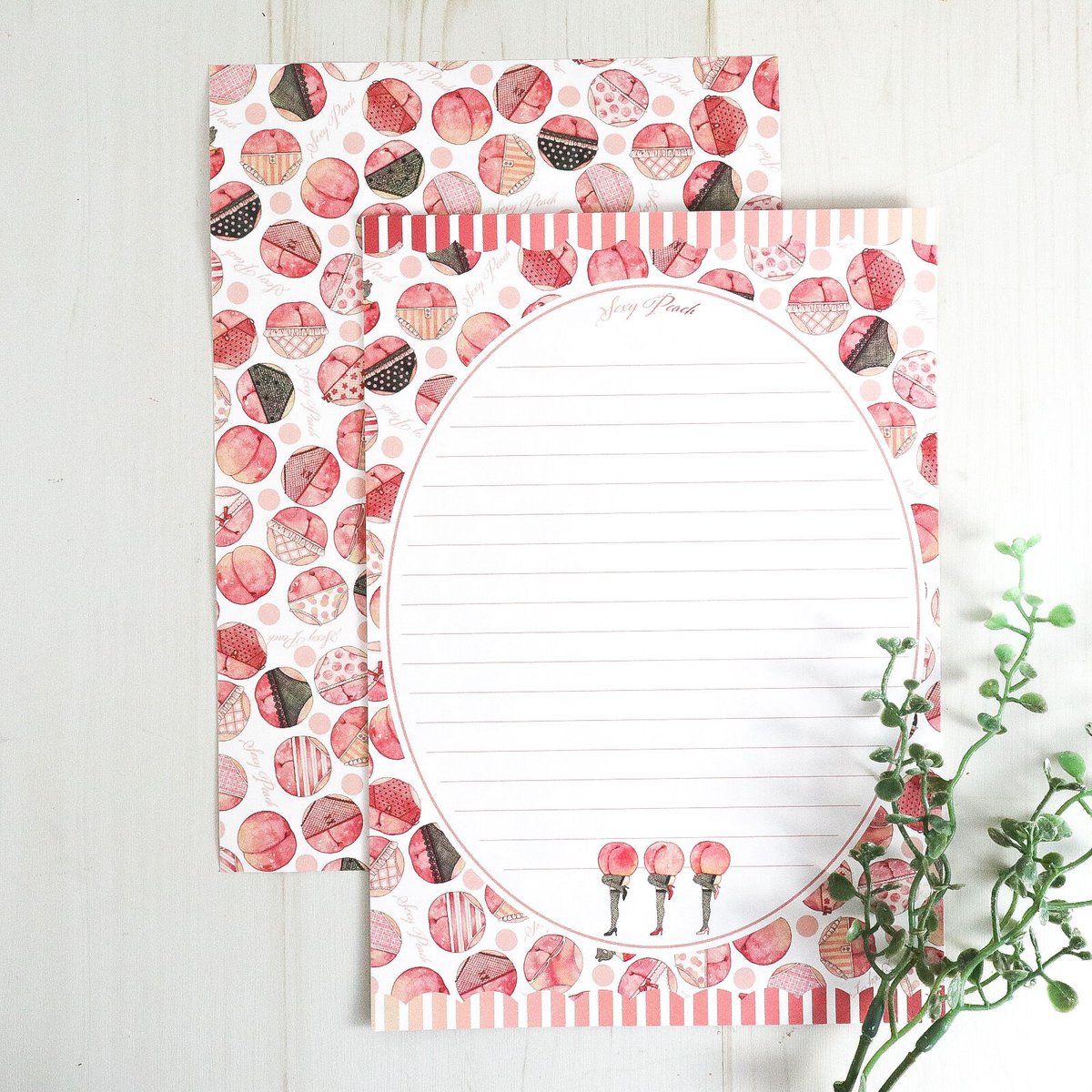 Sexy Peach☆レターセット | Atelier PONTA