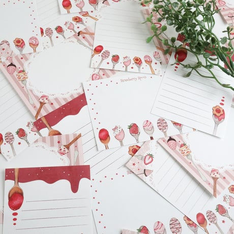 Strawberry Spoon☆ミニメモセット