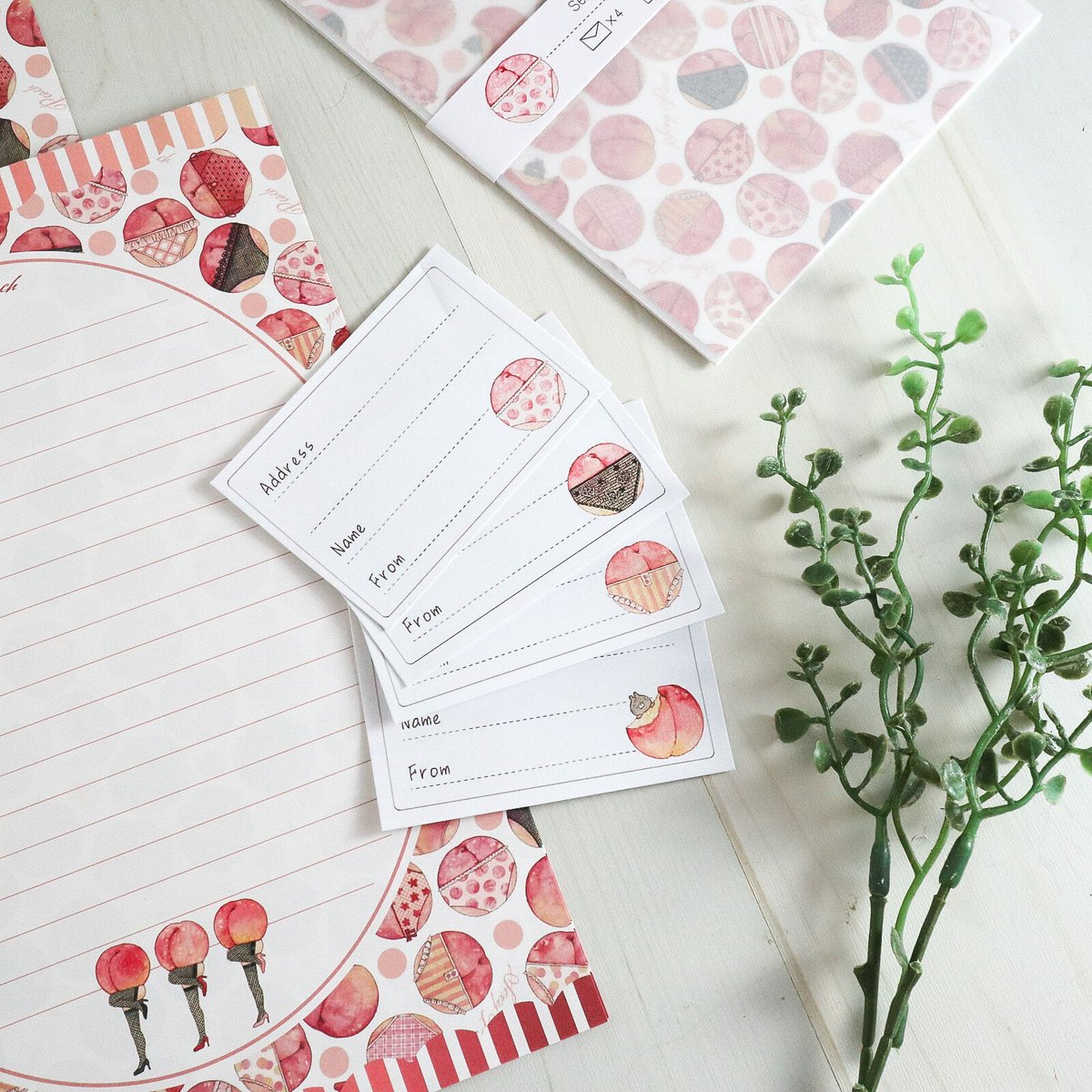 Sexy Peach☆レターセット | Atelier PONTA