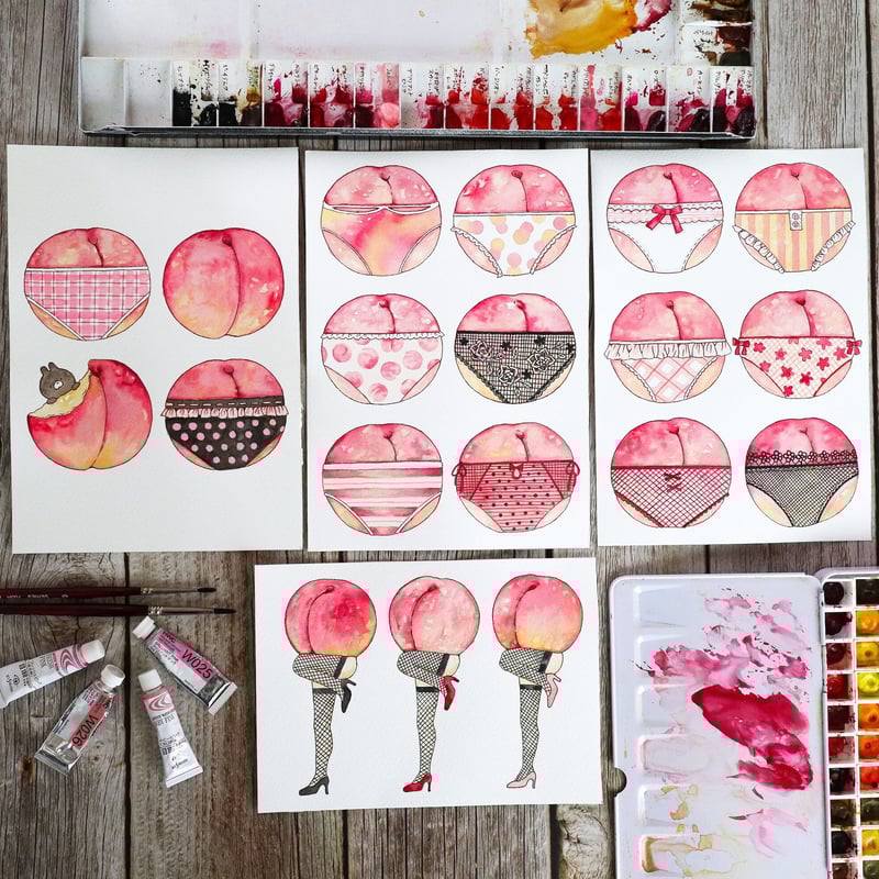 Sexy Peach☆レターセット | Atelier PONTA