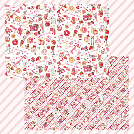 Strawberry Circus☆A4デザインペーパー
