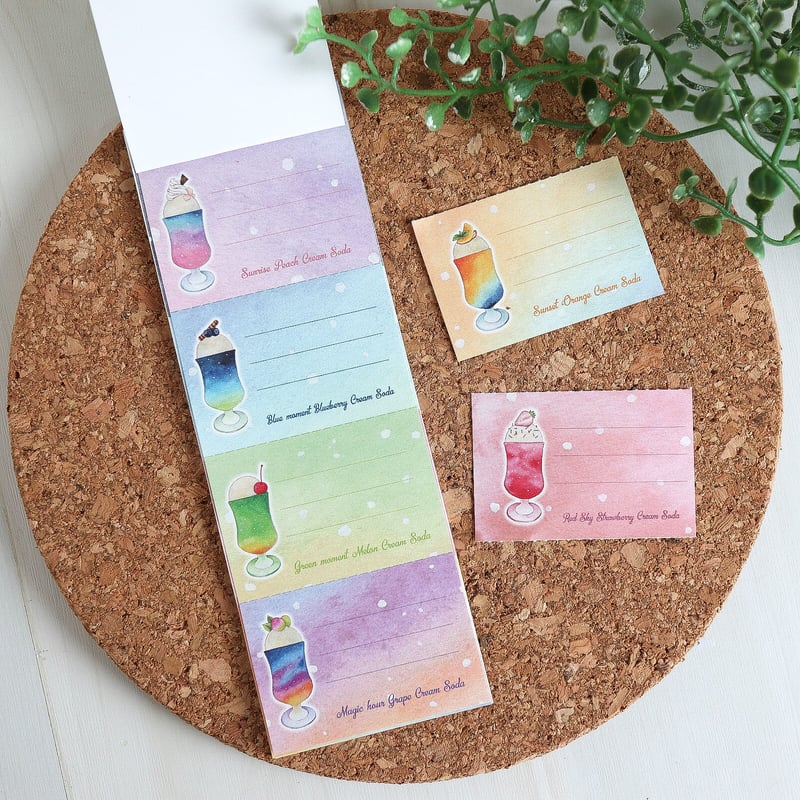 【希少】CREAM SODA クリームソーダ マッチ箱 ステッカー　メモ帳 希少】CREAM SODA クリームソーダ マッチ箱 ステッカー メモ帳 希少