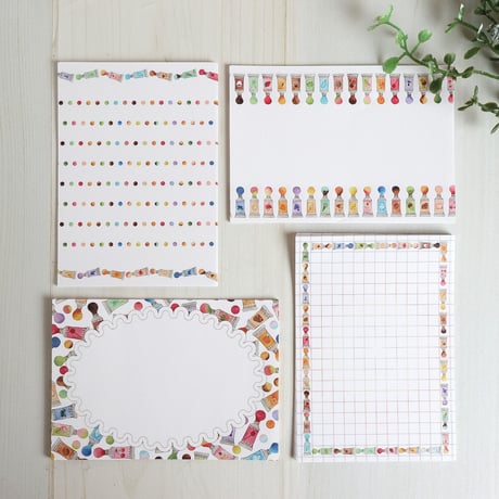 お菓子な絵の具☆ミニメモセット