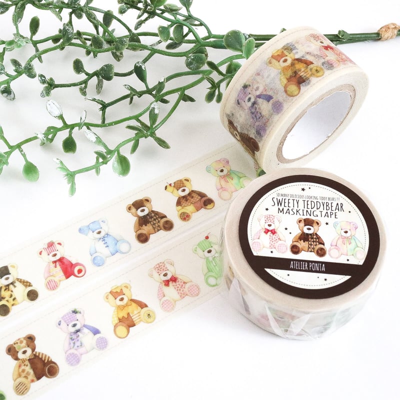 Sweety Teddy Bear☆マスキングテープ | Atelier PONTA Sweety Teddy Bear☆マスキングテープ | Atelier PONTA