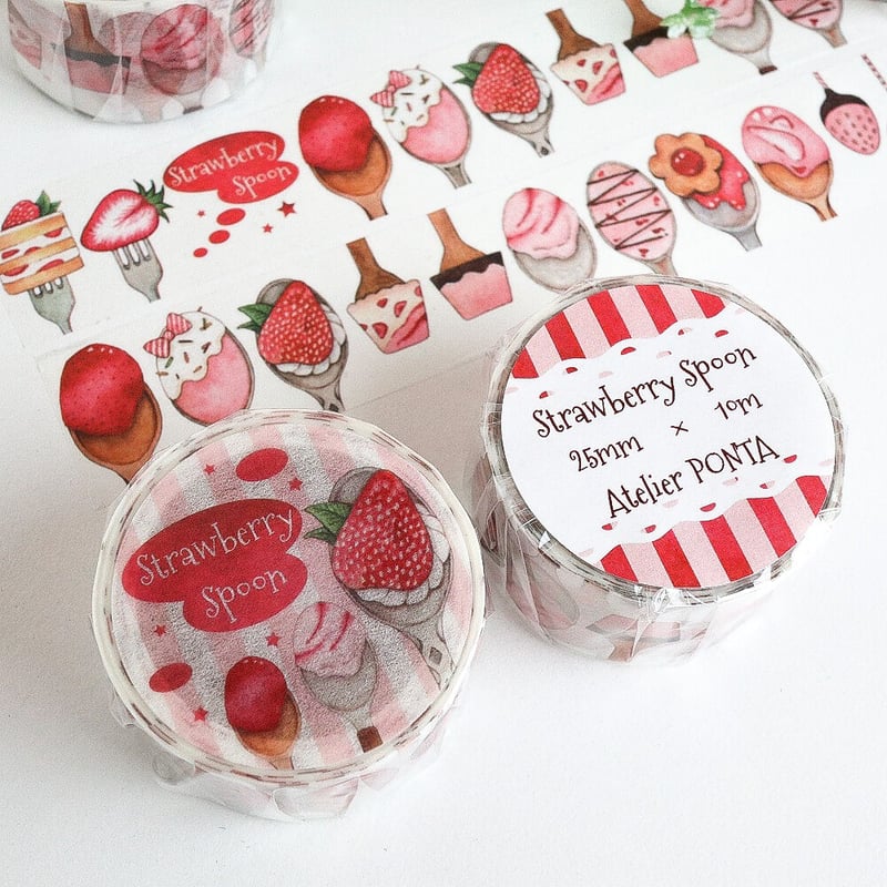 Strawberry Spoon☆マスキングテープ | Atelier PONTA