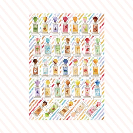 お菓子な絵の具☆シール