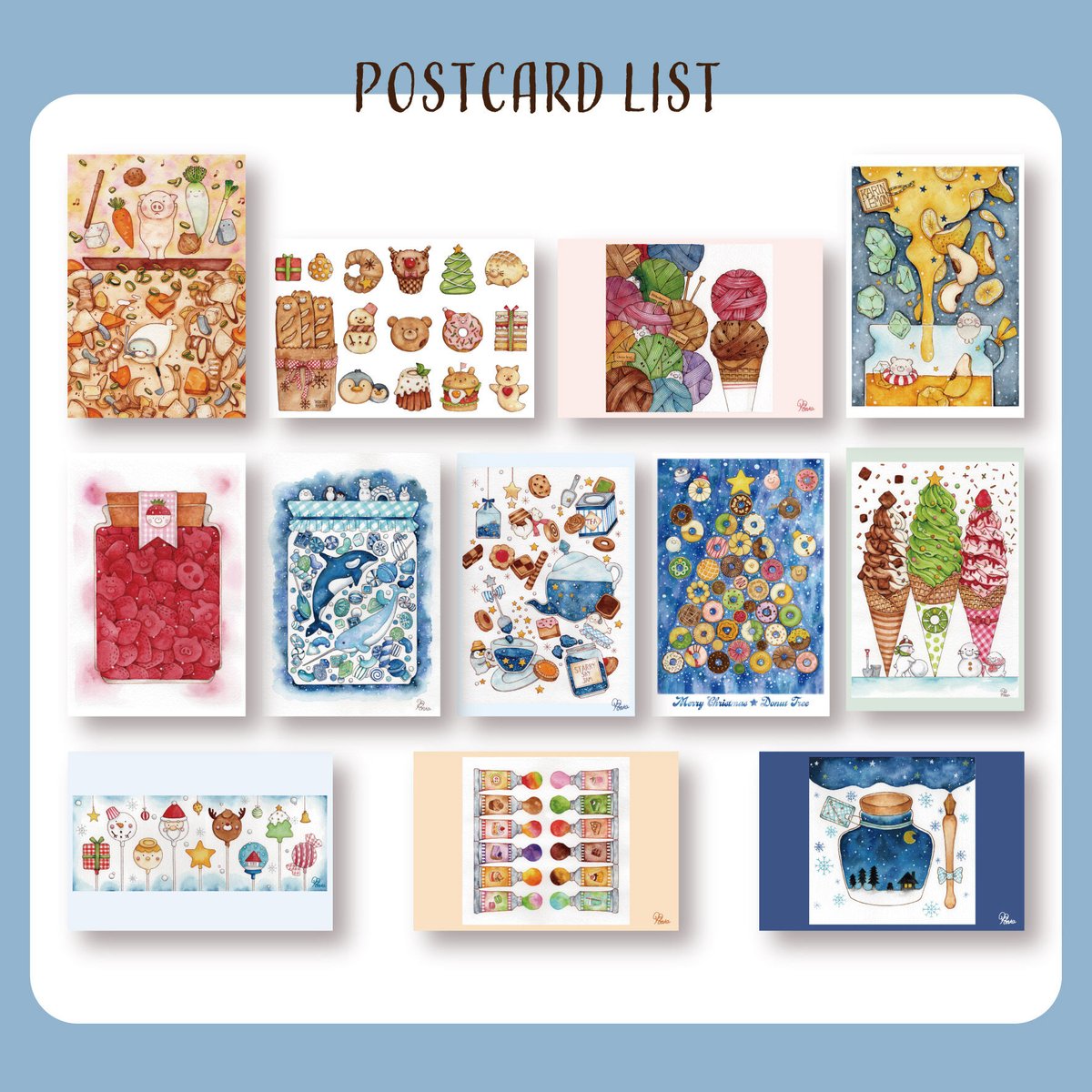 Mai Resort & Winter サイン入りポストカード Mai Resort & Winter サイン入りポストカード Mai Resort & Winter