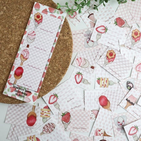 Strawberry Spoon☆チケット風ミニミニメモ
