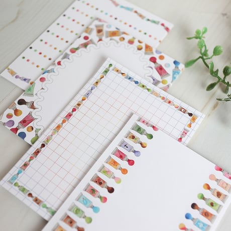 お菓子な絵の具☆ミニメモセット