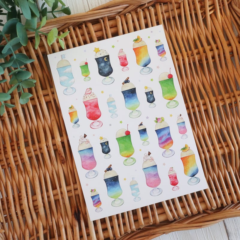 魔法のクリームソーダ☆シール | Atelier PONTA