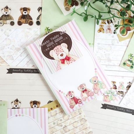 ⁡Sweety Teddy Bear☆ミニメモセット