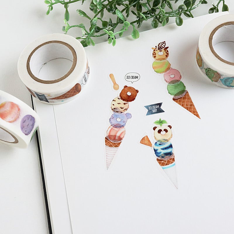 アイスクリーム☆マスキングテープ | Atelier PONTA