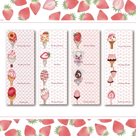 Strawberry Spoon☆チケット風ミニミニメモ