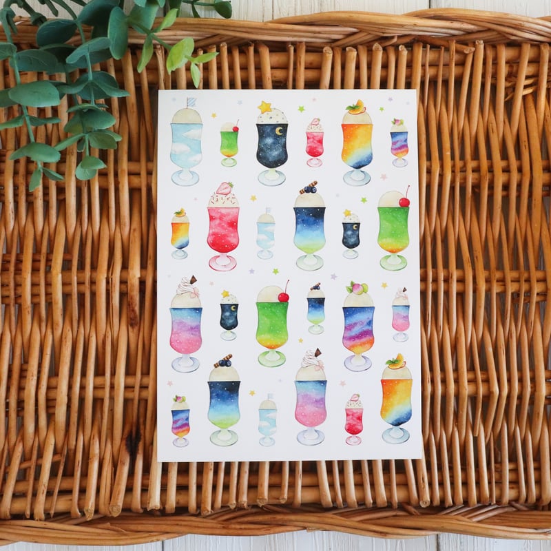 魔法のクリームソーダ☆シール | Atelier PONTA