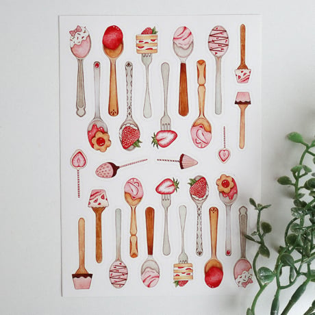 Strawberry Spoon☆シール