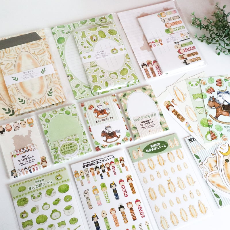 こげぱん メモ まとめ売り こけし☆ミニメモセット | Atelier PONTA