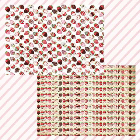 おめかしいちご♡A4デザインペーパー