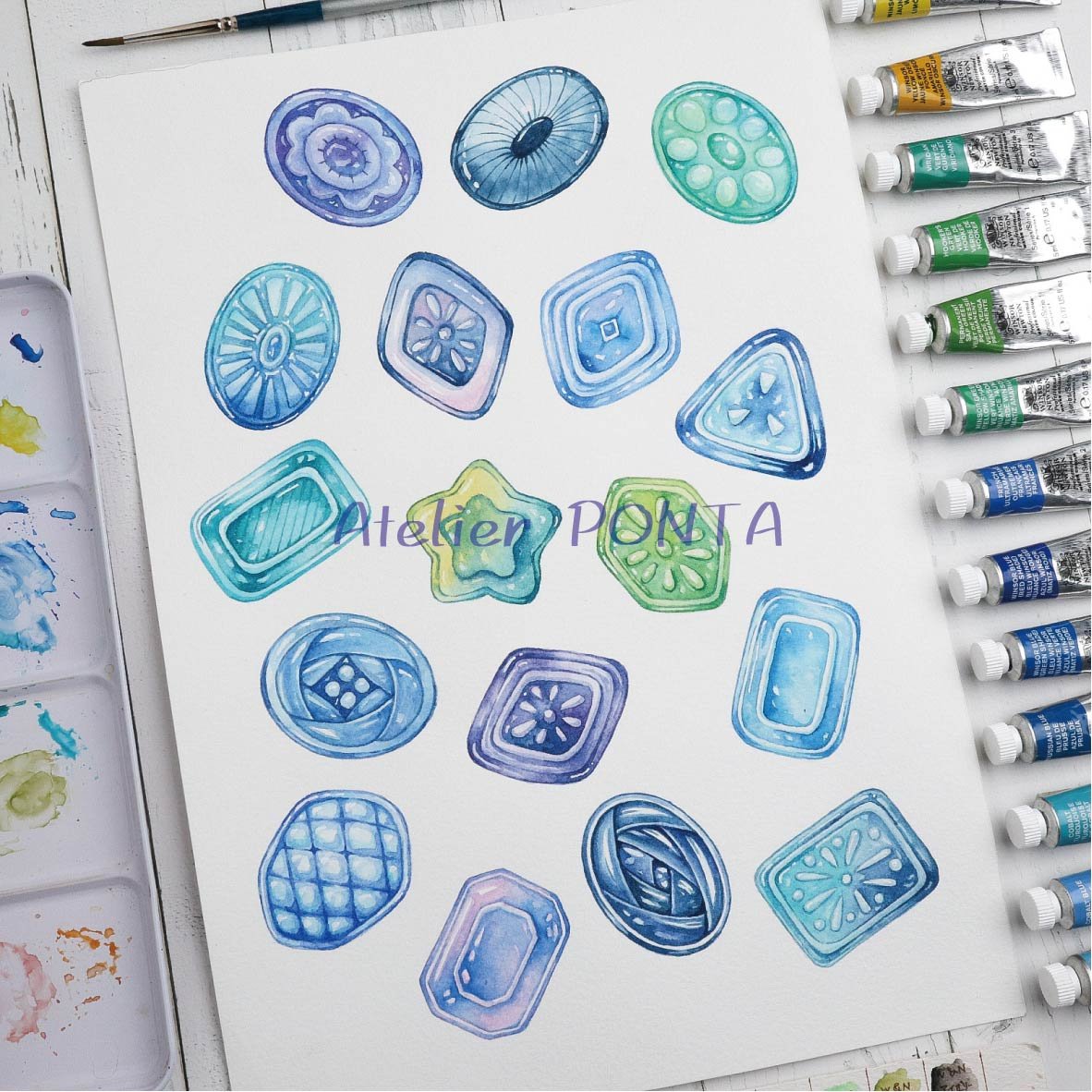 星空ドロップ☆A4サイズクリアファイル | Atelier PONTA