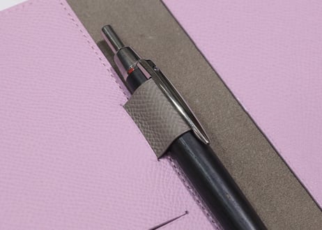 手帳カバー［A5/ほぼ日手帳カズンサイズ］T845　グレージュ/ピンク