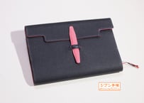 手帳カバー［ジブン手帳mini(B6スリム) サイズ］ T867　ネイビー/ピンク