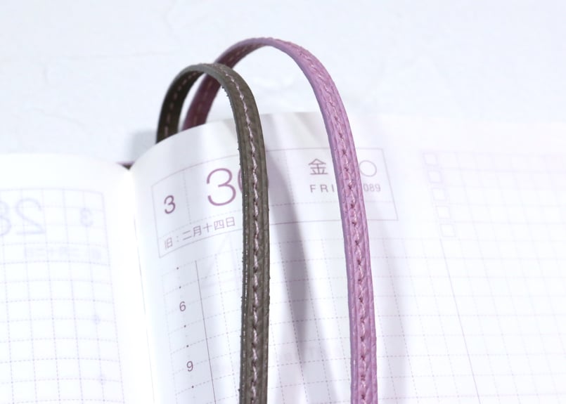 手帳カバー［A5/ほぼ日手帳カズンサイズ］T845 グレージュ/ピンク
