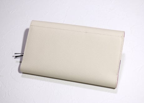 手帳カバー［ほぼ日手帳weeksサイズ］オフホワイト/パープル系 T875
