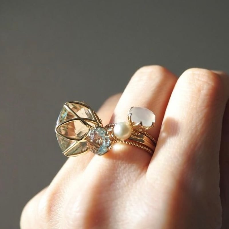 オーダー受注 Nano Bouquet ナノブーケリング アコヤパール | MARUU 