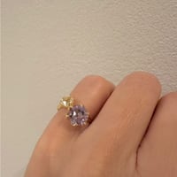 限定価格　フォークブーケピンキー　クリスタル＆ローズドフランス