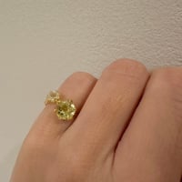 限定価格　フォークブーケピンキー　クリスタル＆レモンクォーツ