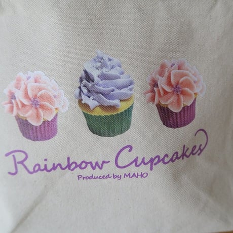Bi's Japanese Gifts　オリジナルランチバッグ、Rainbow　Cupcakes　produced by Maho