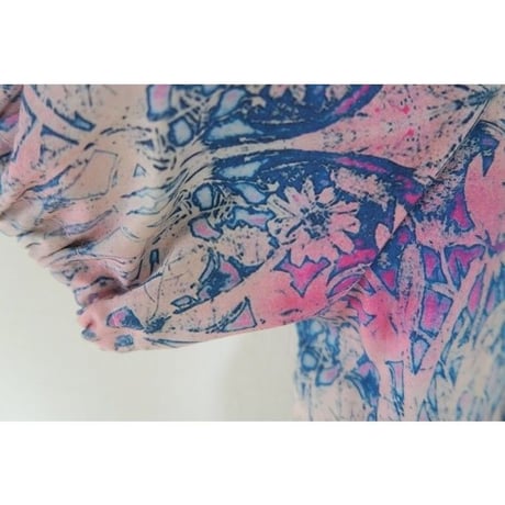 Bi'sオリジナルワンピース　Bi's Closet　半袖　ネイビー&ピンク