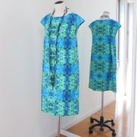 Bi'sオリジナルワンピース　Bi's Closet　フレンチスリーブ　JUNブル―＆グリーン