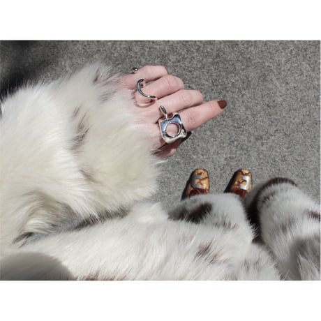 Flower cell ring (gloss)