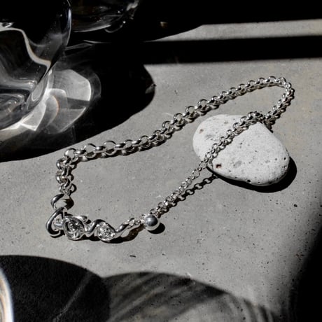 Rose hook necklace