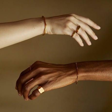norme bamboo chain bracelet (bold) / SV925＋Gold Plated