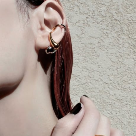 Metal art pinky cuff ring (mix color)