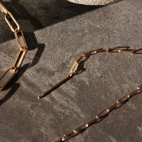 Heart motif double lariat / Gold【Silver 925 product】